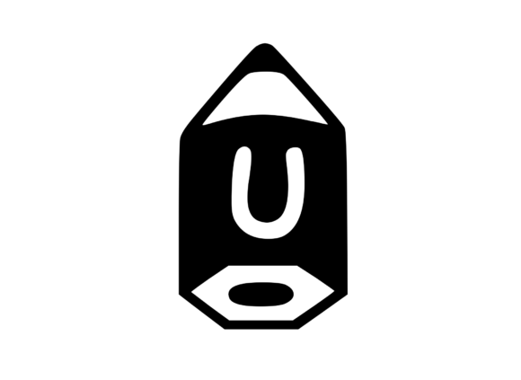 Cute Stubby Pencil with Mono U: Graphics for Crafts