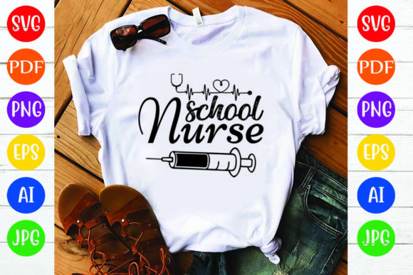 Nurse SVG Design: School Nurse Graphics for Crafts