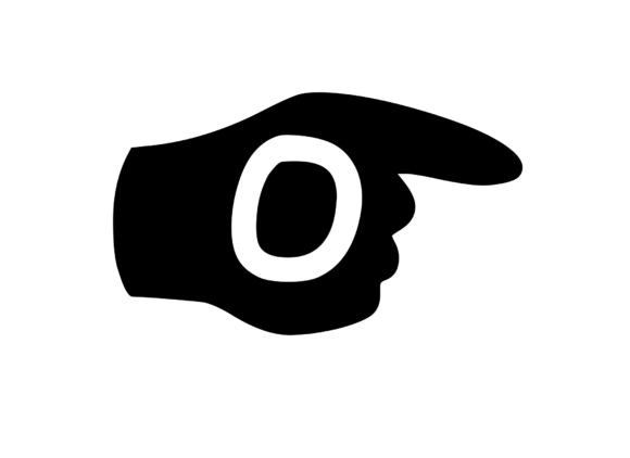 Pointing Hand Mono: Graphics for Crafts