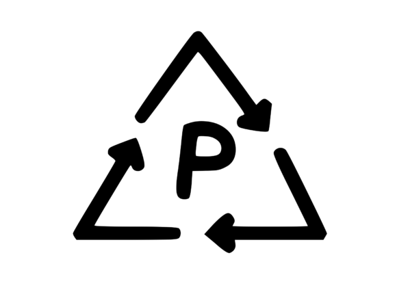 Recycle Symbol with Playful Mono: Graphics for Crafts