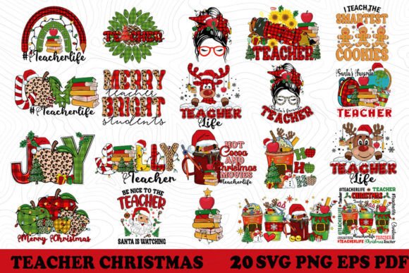 Review: 20 Teacher Christmas Bundle SVG PNG for Holiday Embroidery