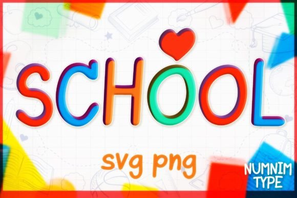 School Kid Handwritten SVG PNG Alphabet for Crafts & Graphics