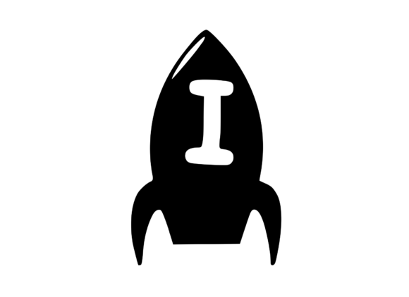 Space Rocket Graphics for Crafts and Blogs