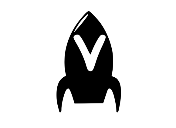 Space Rocket with Playful Mono V: Graphics for Crafts