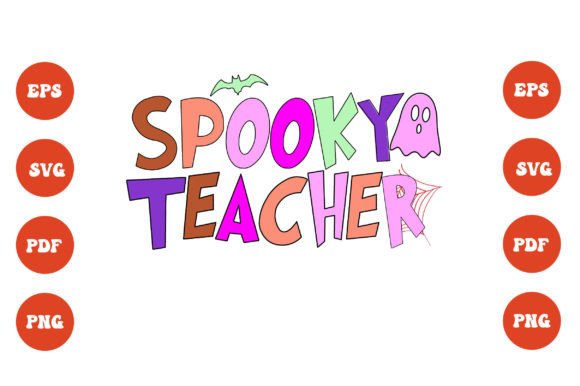 Spooky Teacher PNG: Graphics for Crafts & Branding