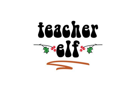 Teacher Elf Graphics for Festive Crafts
